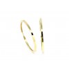 9651 zlate nausnice kruhy 30mm hranate