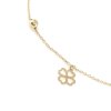Zlatý řetízek na nohu se čtyřlístkem