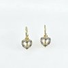 Zlaté dětské náušnice srdíčka