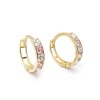 Zlaté náušnice KROUŽKY s kubickými zirkony