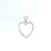 Zlatý přívěsek broušené SRDÍČKO bílé zlato