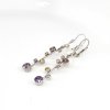 Náušnice stříbro s barevnými kamínky