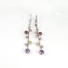 Náušnice stříbro s barevnými kamínky