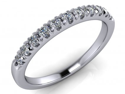 diamantový snubní prsten Dita 12 diamantů 1,75 mm