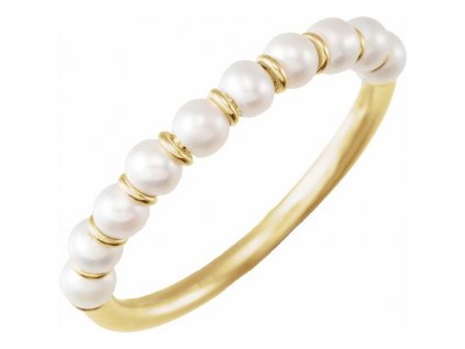 perlovy prsten zlute zlato 688757 zlatnicke studio salaba zlatnictvi