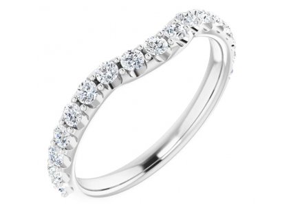 dokonaly par snubni prsten s diamanty PEONY bile zlato zlatnictvi salaba zlatnicke studio