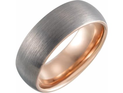 wolframovy sedy a ruzovy pansky snubni prsten JACK zlatnictvi salaba zlatnicke studio