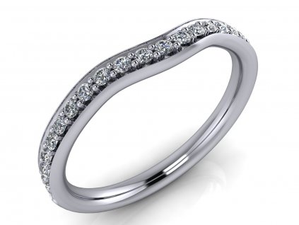 diamantový snubní prsten Clara nový render
