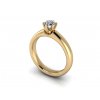 zasnubni prsten MORGAN zlute zlato 4,80mm zlatnicke studio salaba zlatnictvi