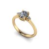 zasnubni prsten TESS s lab grown diamantem moissanitem zlute zlato slza výbrus 7x5,00mm zlatnicke studio salaba zlatnictvi