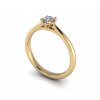 diamantovy zasnubni prsten JANE zlute zlato 4.10mm diamant zlatnicke studio salaba zlatnictvi