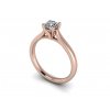 zasnubni prsten CAROLINE ruzove zlato 5.00mm zlatnicke studio salaba zlatnictvi