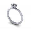 zasnubni prsten CARRIE s lab grown diamantem moissanitem bile zlato 5,00mm zlatnicke studio salaba zlatnictvi