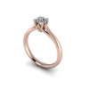 zasnubni prsten MICHELLE ruzove zlato 5mm zlatnicke studio salaba zlatnictvi