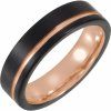 Black Tungsten Ring HARRY