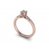 zasnubni prsten LUCY ruzove zlato 4.10mm zlatnicke studio salaba zlatnictvi