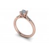 zasnubni prsten LUCY ruzove zlato 5mm zlatnicke studio salaba zlatnictvi