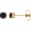 náušnice 1874 zlute zlato onyx 4,00mm zlatnicke studio salaba zlatnictvi