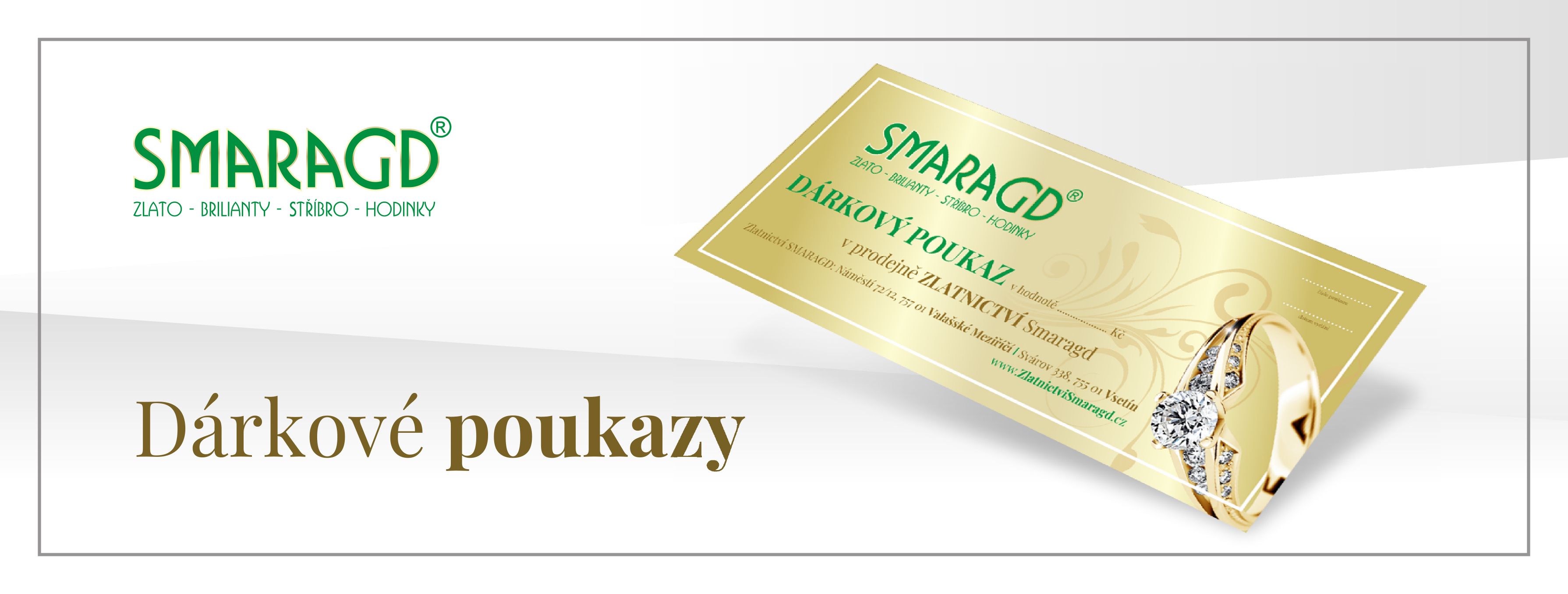 Dárkové poukazy - web