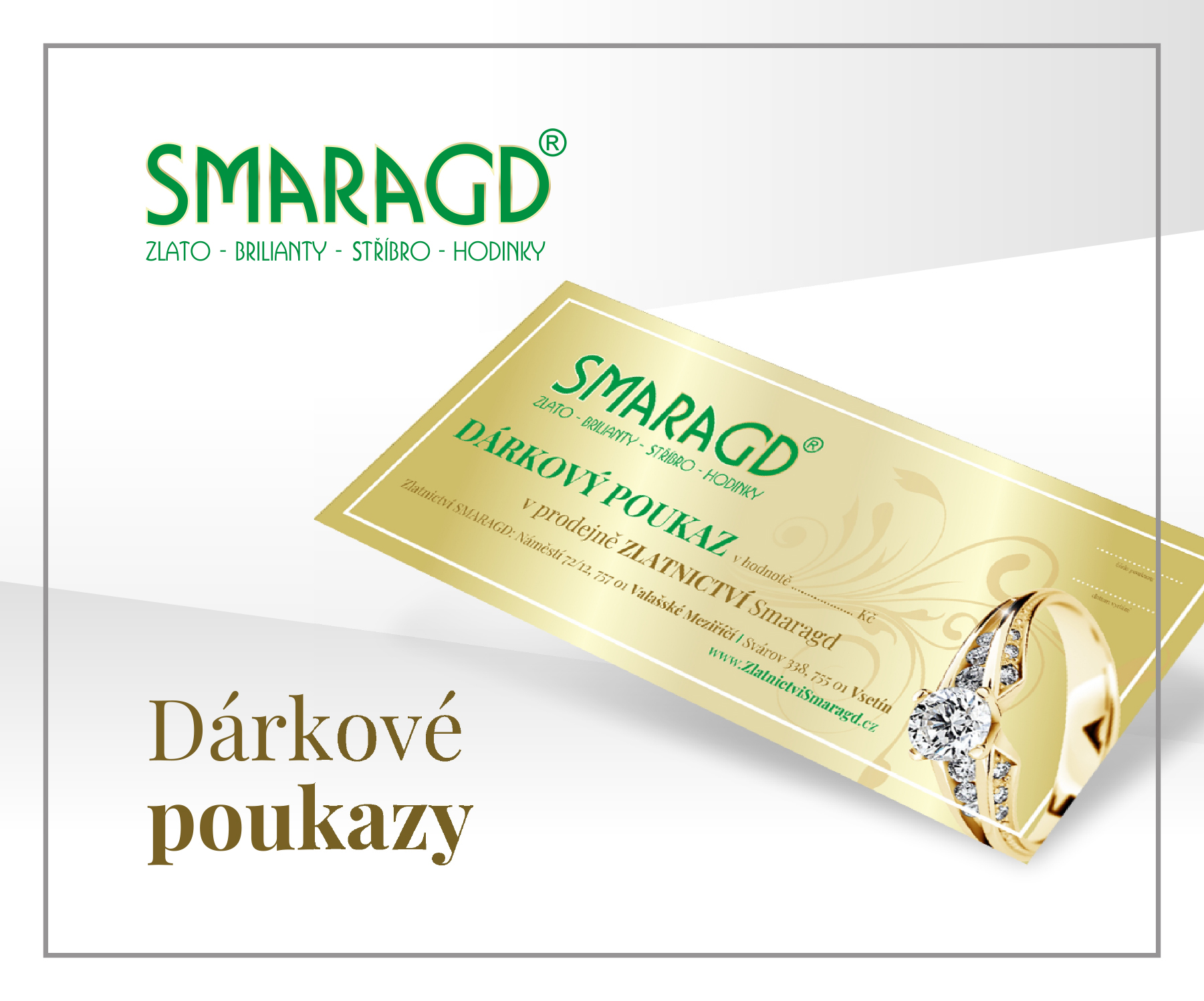 Dárkové poukazy - mobil