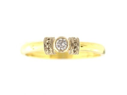 36377 zlaty prsten jemne zdobeny