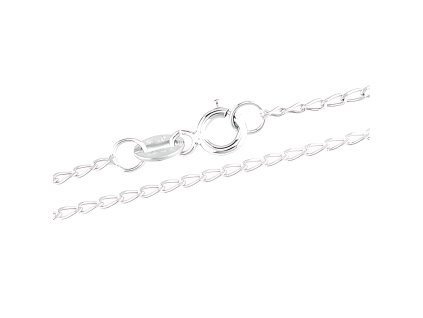 Zlatý řetízek 45cm z bílého zlata  + krabička a čistící utěrka zdarma