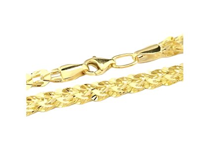 Zlatý náramek 17cm žluté zlato  + krabička a čistící utěrka zdarma