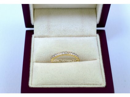 Briliantový prsten  + krabička a čistící utěrka zdarma