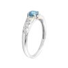37853 5 leskly topazovy prsten z bileho zlata zdobeny brilianty