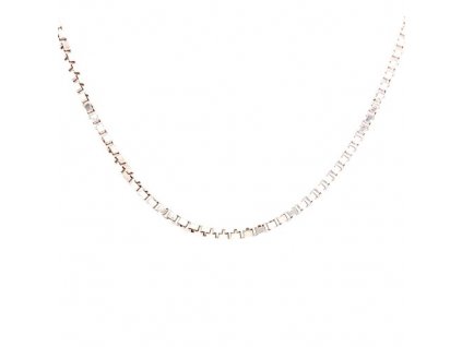 Řetízek z bílého zlata  Dárková krabička zdarma