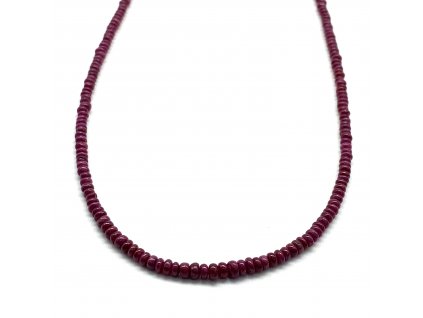 Náhrdelník přírodní rubíny z Jižní Afriky 39 ct  Certifikát i dárková krabička o pravosti rubínů zdarma