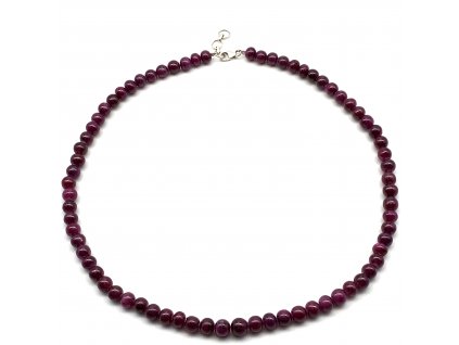 Náhrdelník s rubíny z Jižní Afriky 180 ct  Dárková krabička i certifikát o pravosti rubínů zdarma