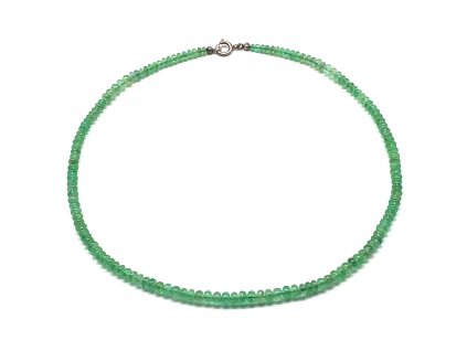 Náhrdelník se smaragdy z Kolumbie 66 ct  Dárková krabička a certifikát o pravosti smaragdů zdarma