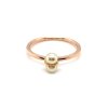 Prsten z růžového zlata s perlou AKOYA  Dárková krabička i certifikát o pravosti Akoya perly zdarma