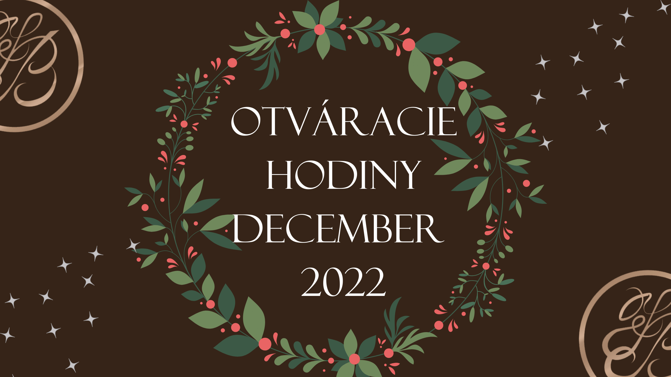 Otváracie hodiny Vianoce 2022
