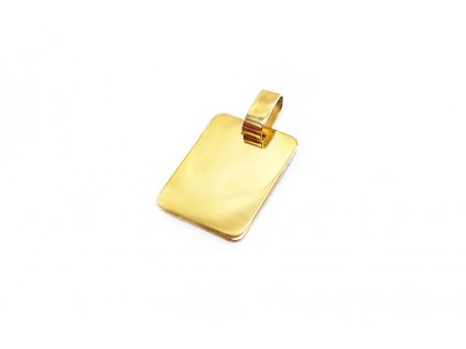 Prívesok "Patnička" zo žltého zlata - vhodný na gravírovanie + servis # GIFTS # krabička