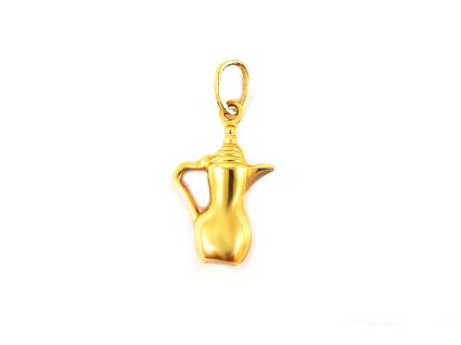 Zlatý prívesok "ALADINOVA LAMPA" žltý