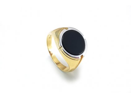 Pánsky prsteň s čiernym ónyxom