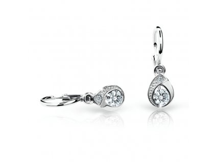 Detské náušnice Cutie 1898 – elegantná kvapka s iskrivým zirkónom