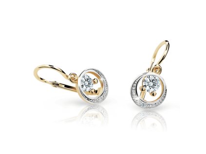 Detské náušnice Cutie model 1997 – trblietavá klasika v kruhovom dizajne