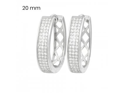 Strieborné kruhové náušnice