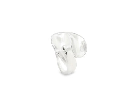 Strieborný rhódiovaný prsteň