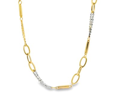 Dámska retiazka zo žltého a bieleho zlata – moderná elegancia v každom článku