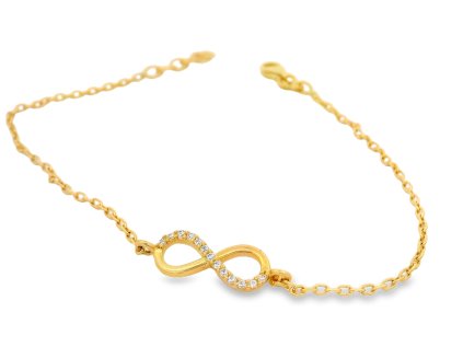 Zlatý náramok s motívom nekonečna – šperk, ktorý hovorí infinity príbehom