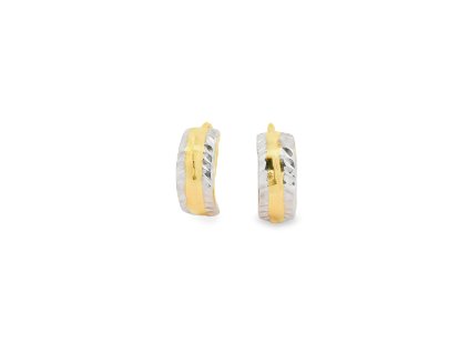 Dvojfarebné dámske náušnice