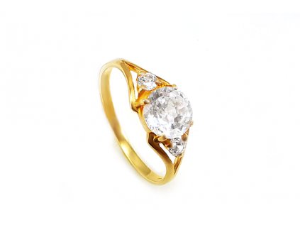 Dámsky prsteň VZOR 52 väčší zo žltého zlata