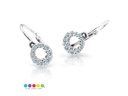 Detské náušničky Cutie 2154 z bieleho zlata