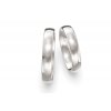Svadobné obrúčky 4,00mm z bieleho zlata
