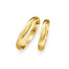 Svadobné obrúčky šírka 3,50mm zo žltého zlata so stredovou čiarou