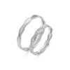 Svadobné obrúčky O-420 z bieleho zlata